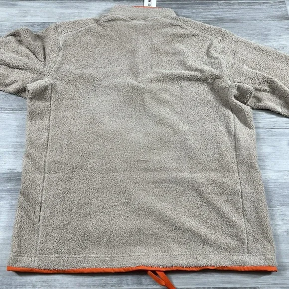 Adidas Men's XL Terrex XPloric High Pile Snap Fleece Pullover Beige IN3107 NWT - Picture 10 of 11